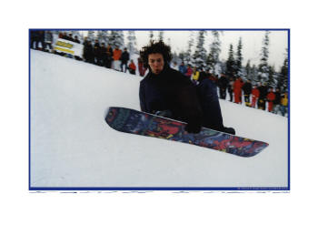 fotokonst av snowboard, Slen digitaltryck