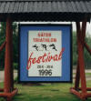 Sters Triathlon 1996, festival i Sters Kommun, akrylmlning storlek 2,5x2,7m