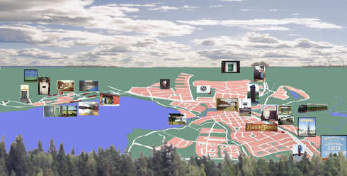 Olika konstarter i Sters stad, Sters kommun, Sters centrum, Sknvik, Ljustern, Gustafs