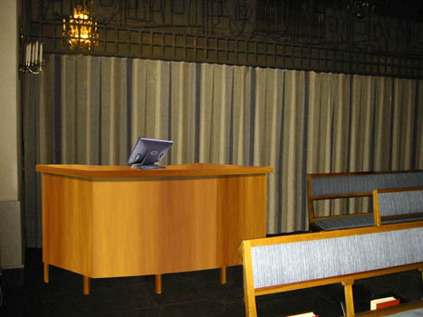 illustration av C-disk fr ljud och ljus i Ockelbokyrka