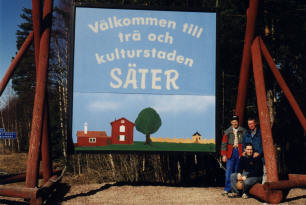 Ster vlkomna till tr och kulturstaden placering riksvg 70 Akrylmlning